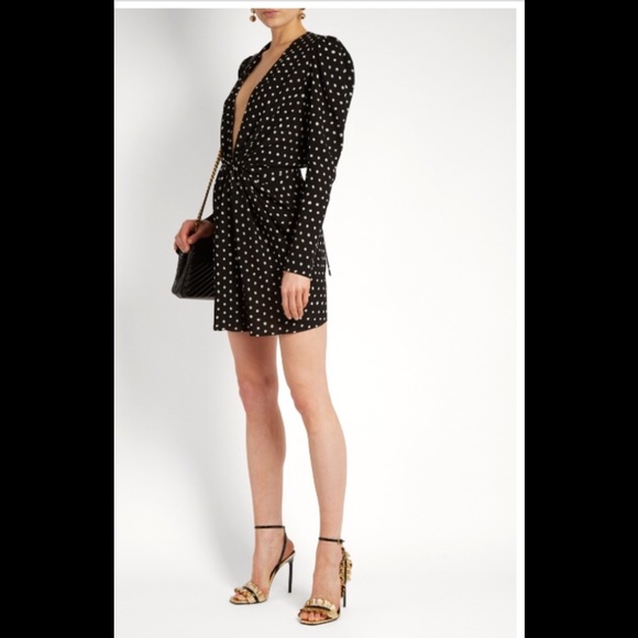 Saint Laurent Snakeskin Ruffled Sandals - Picture 4 of 8